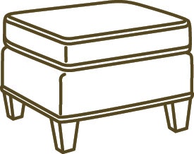 Lee Industries Ottoman 1074-00