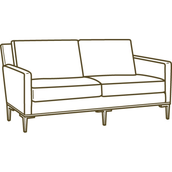 Lee Industries Two Cushion Sofa 1299-32