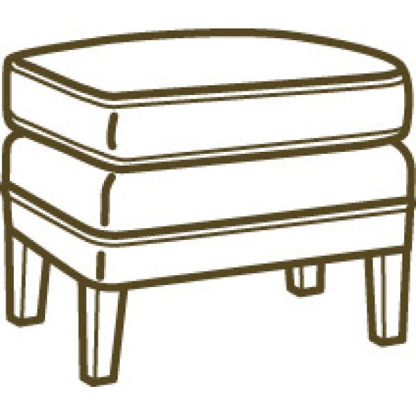 Lee Industries Ottoman 1347-10