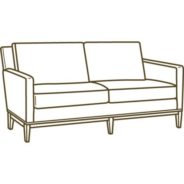 Lee Industries Two Cushion Sofa 1399-32