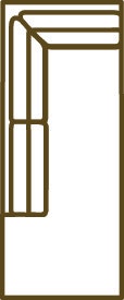 Lee Industries Leather Bumper Chaise L3583-83LF