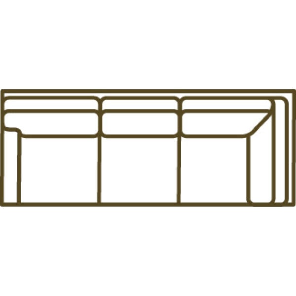 Lee Industries Leather Cornering Sofa L5288-23LF