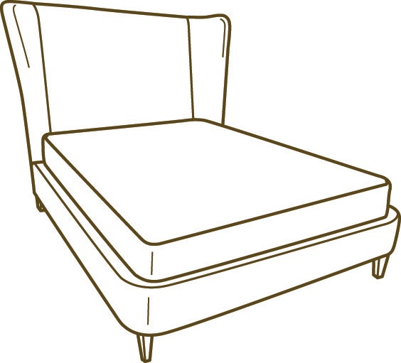 Lee Industries Queen Headboard With Rails 96-50H