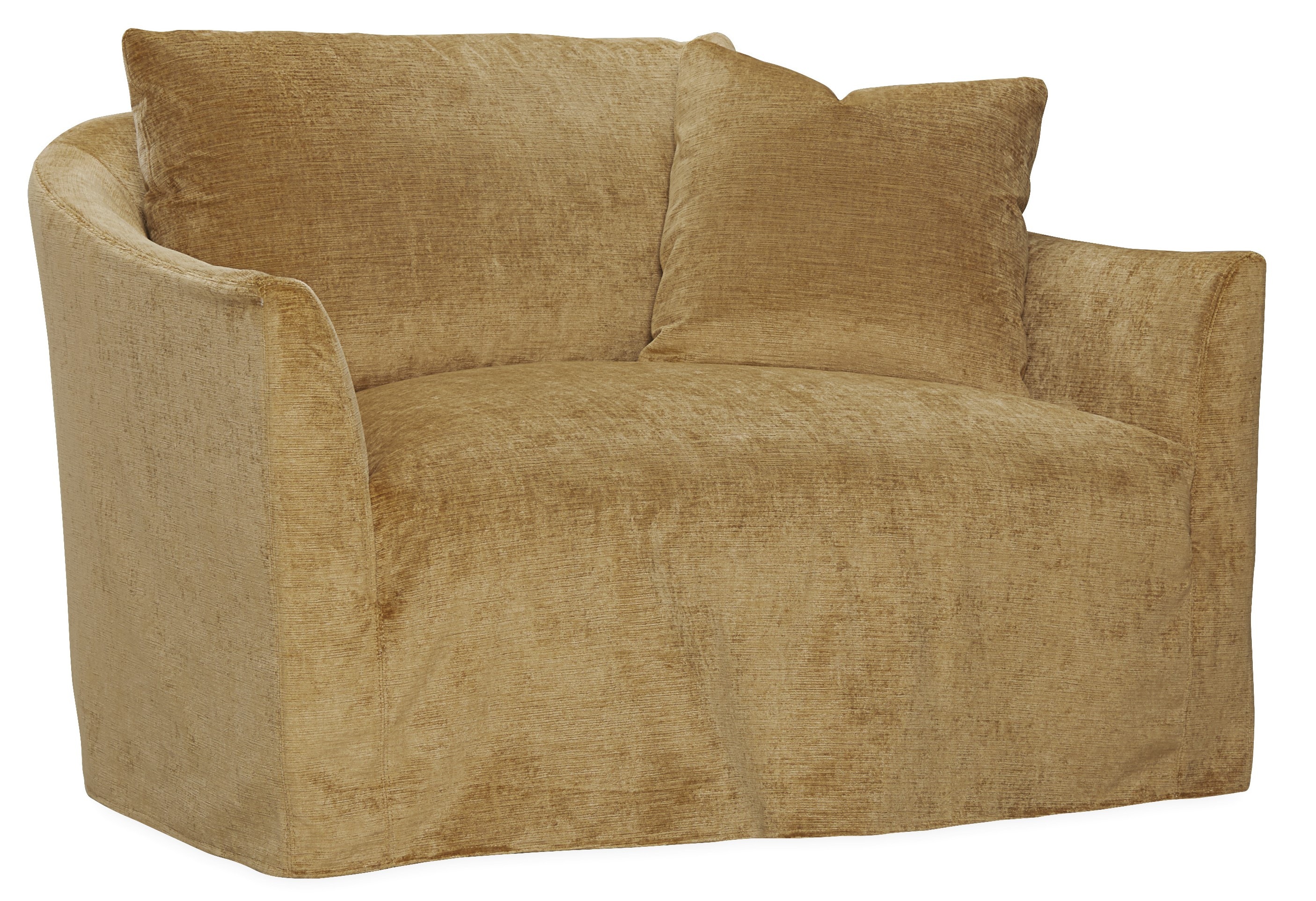 Lee Industries Slipcovered Swivel Chair and A Half C3612-16SW