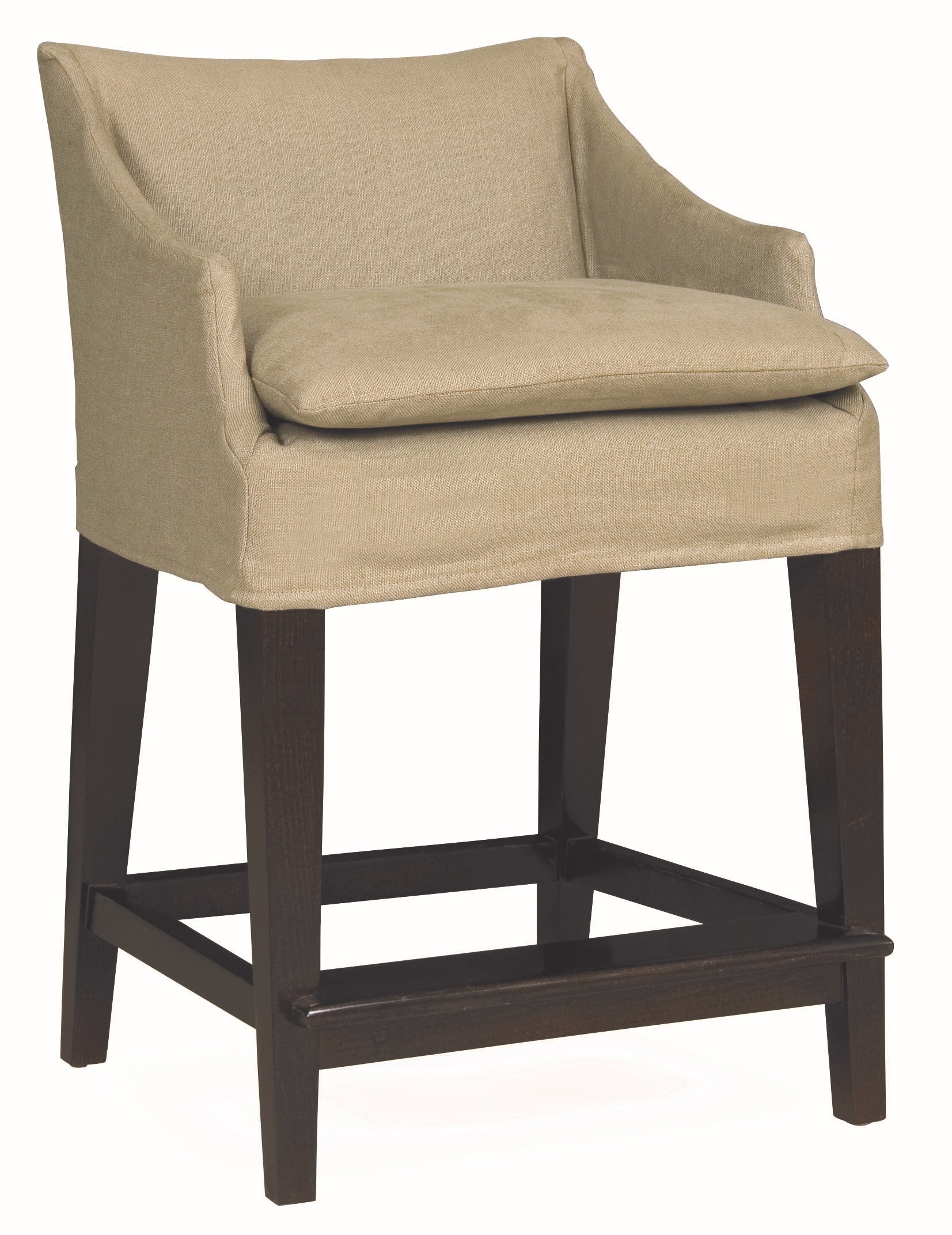Lee Industries Slipcovered Campaign Counter Stool C5203-51