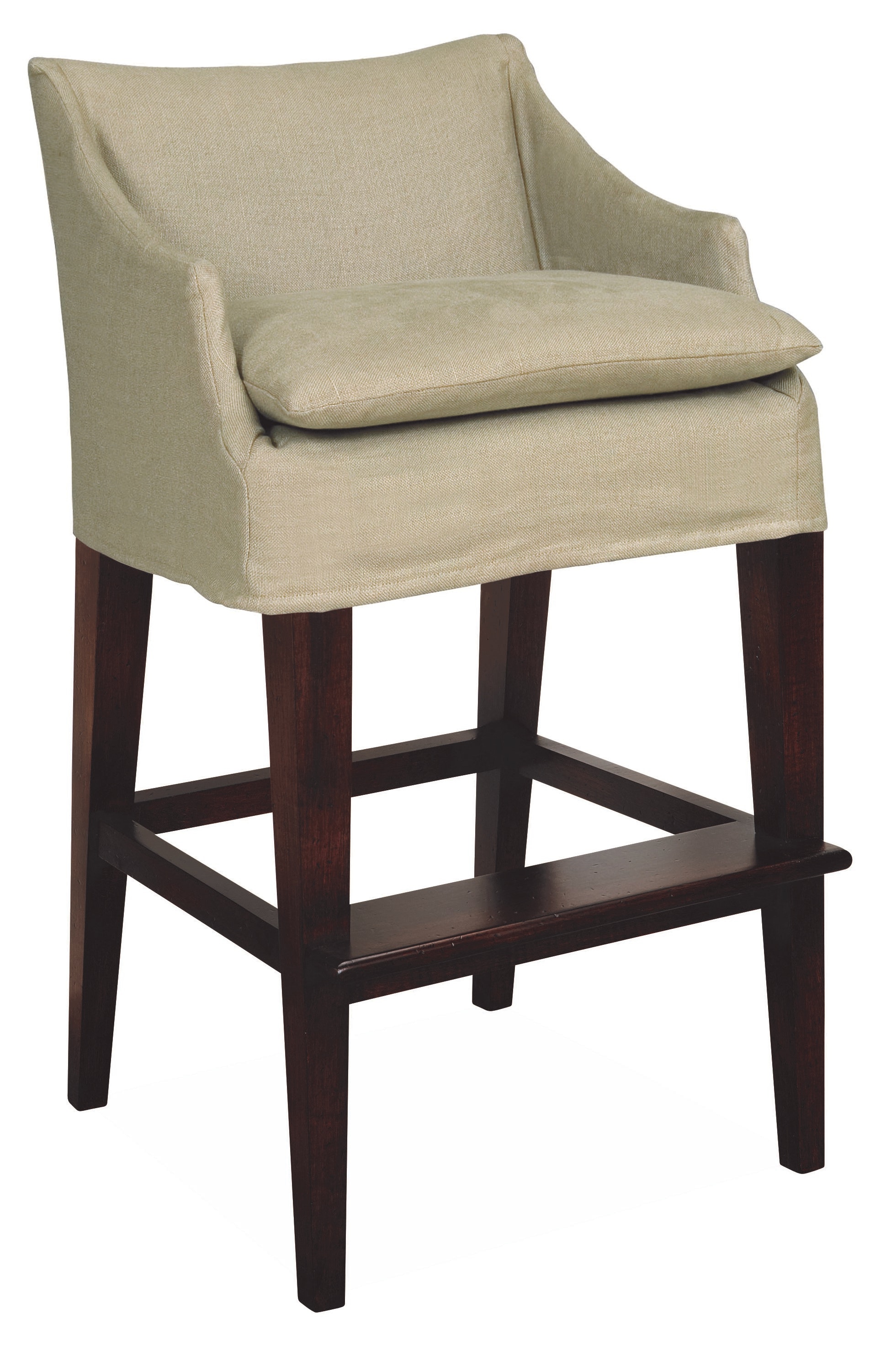Lee Industries Slipcovered Campaign Bar Stool C5203-52