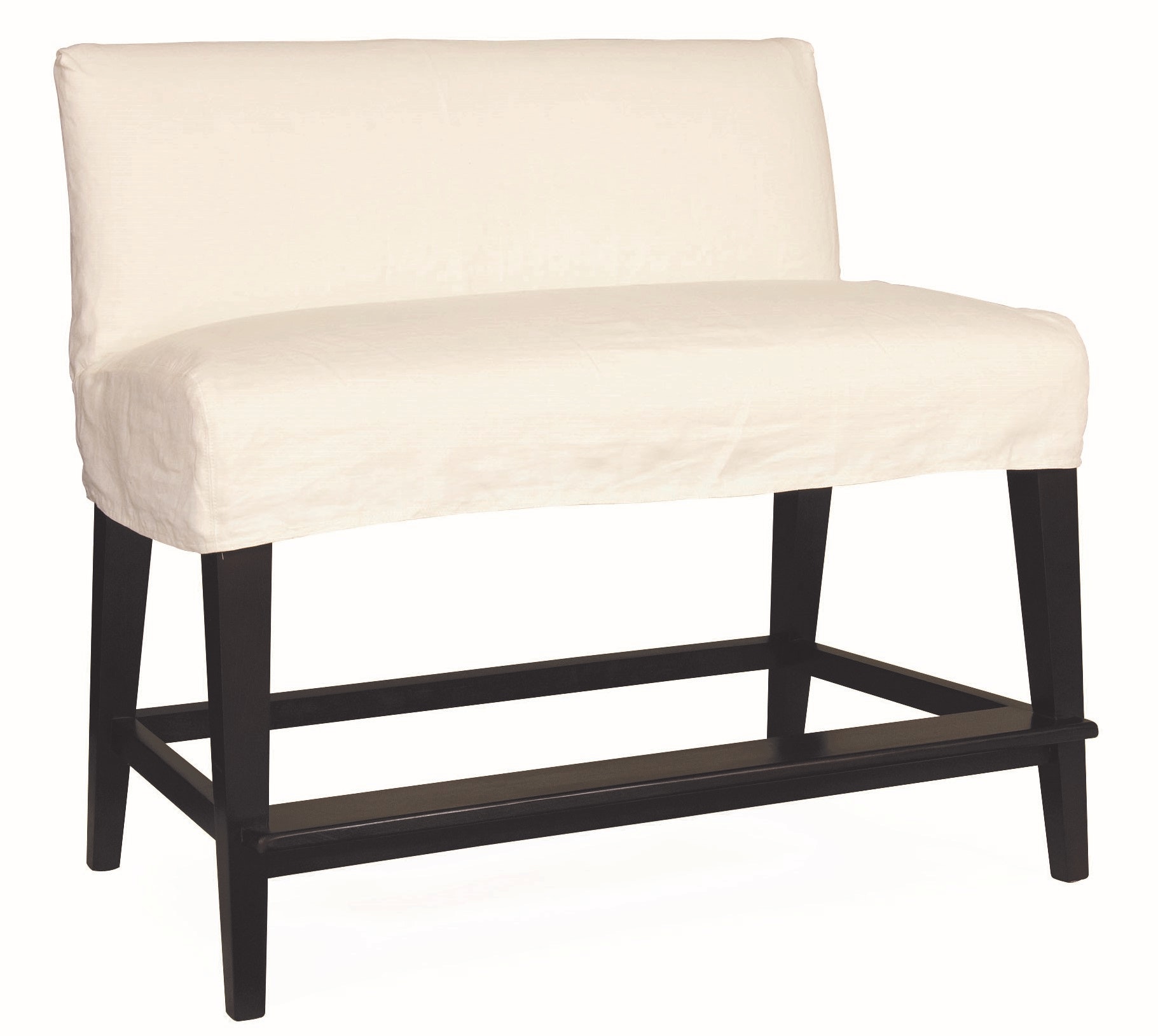 Lee Industries Slipcovered Dual Seat Counter Bench C7000-53