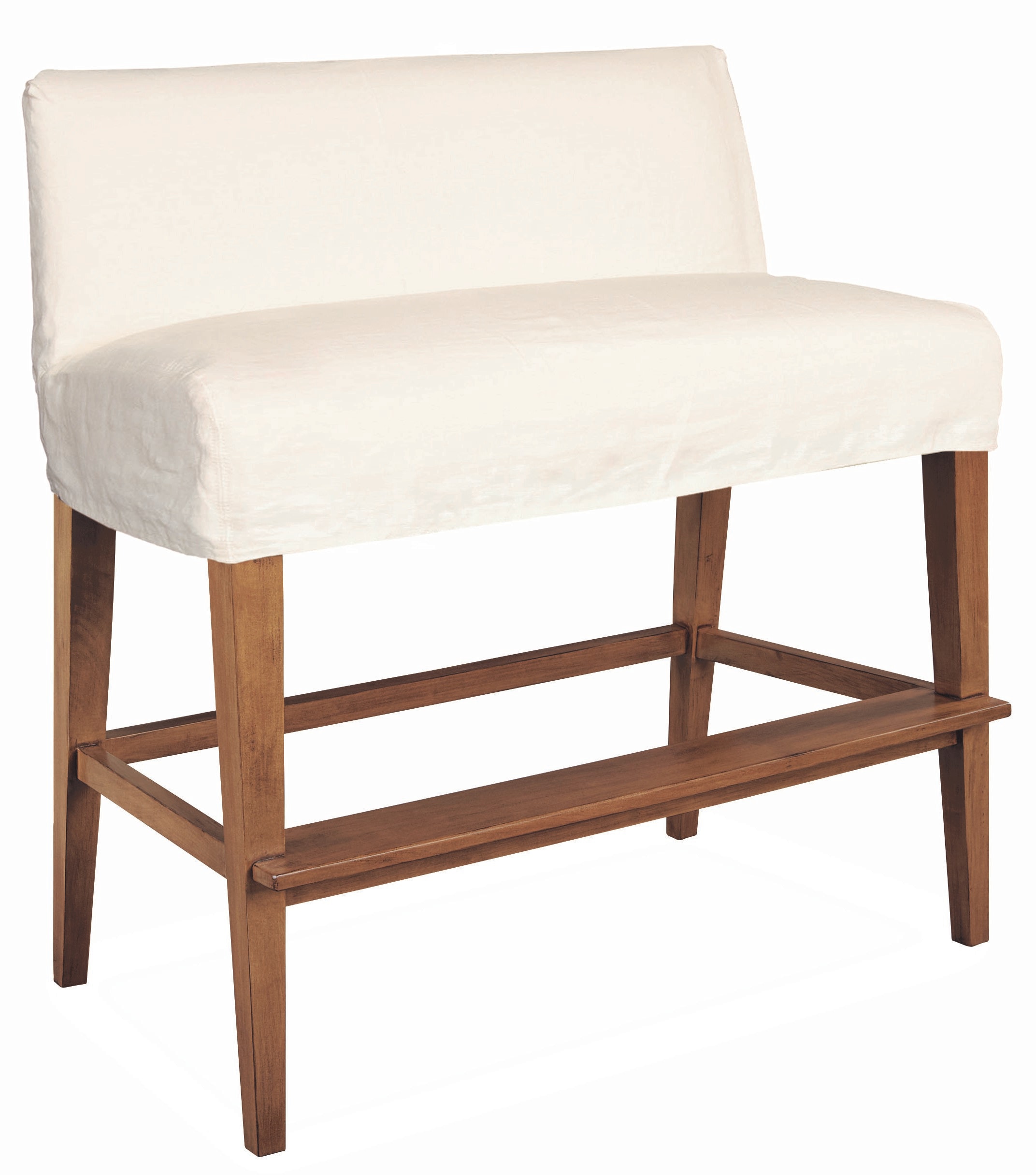 Lee Industries Slipcovered Dual Seat Counter Bench C7000-57