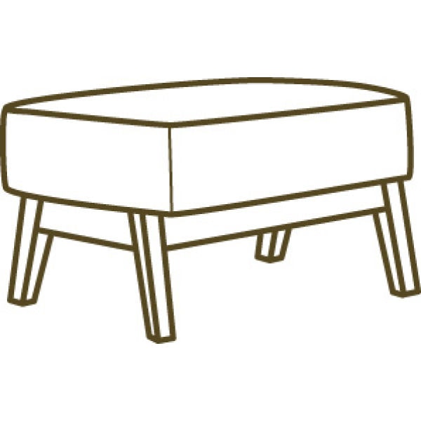 Lee Industries Leather Ottoman L1268-00
