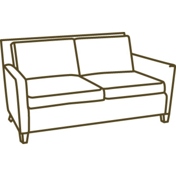 Lee Industries Leather Apartment Sofa L1296-11