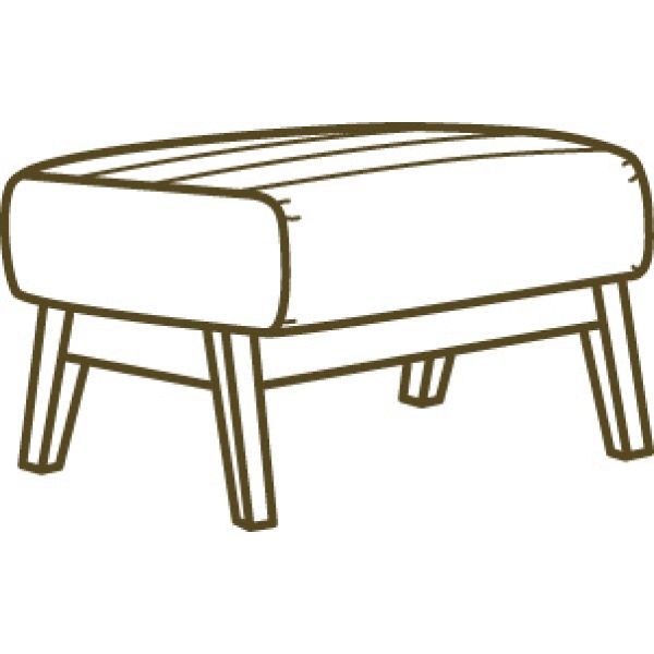 Lee Industries Leather Ottoman L1468-00