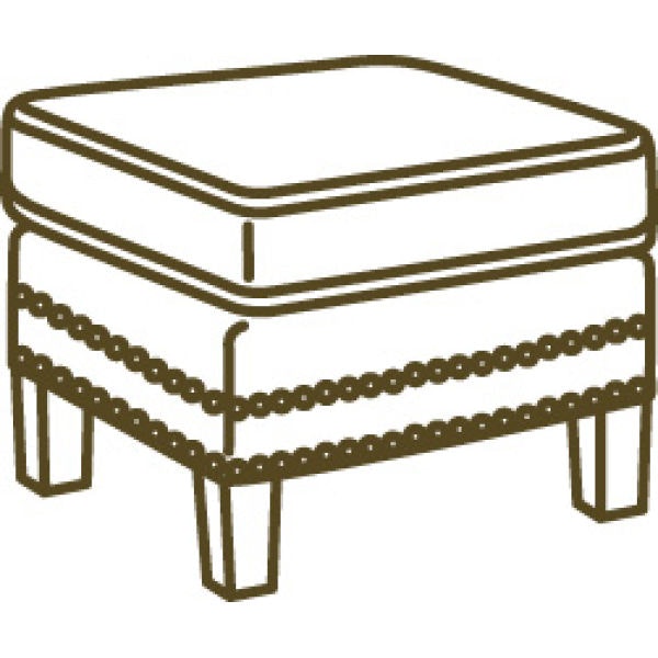 Lee Industries Leather Ottoman L1703-00
