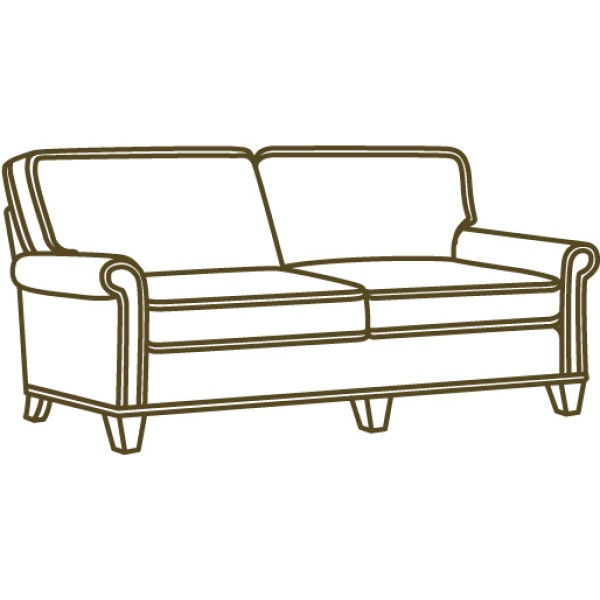 Lee Industries Leather Apartment Sofa L3223-11