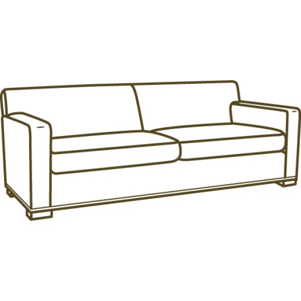 Lee Industries Leather Two Cushion Sofa L3232-32