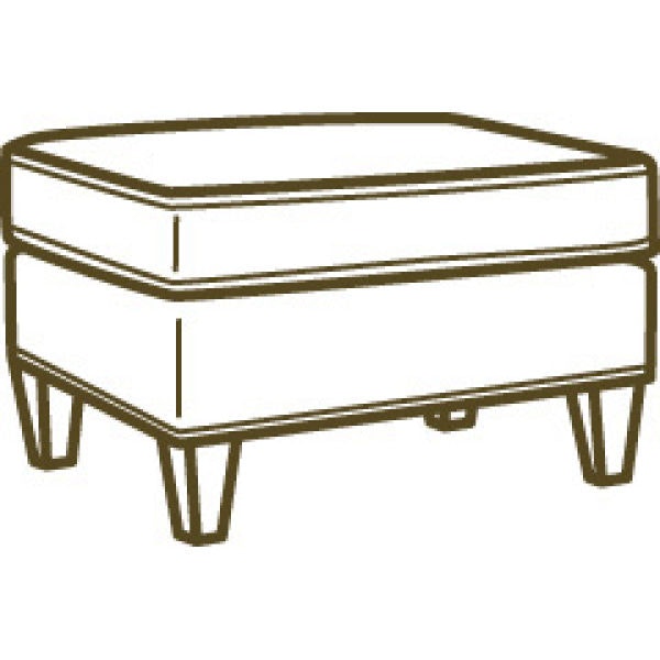 Lee Industries Leather Ottoman L3265-00