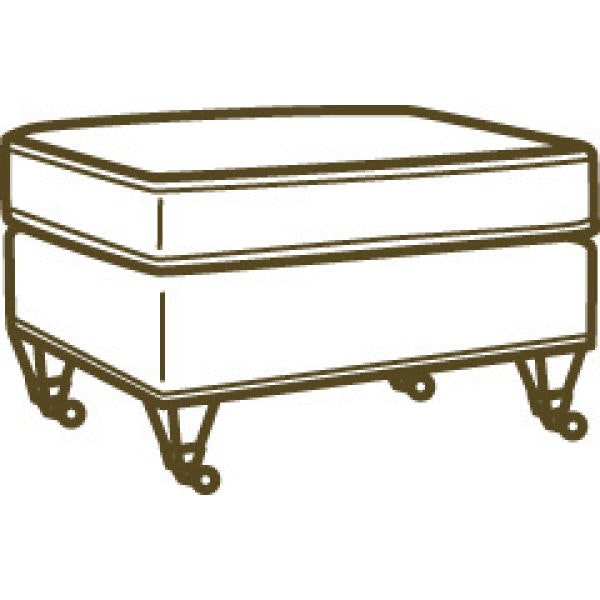 Lee Industries Leather Ottoman L3266-00