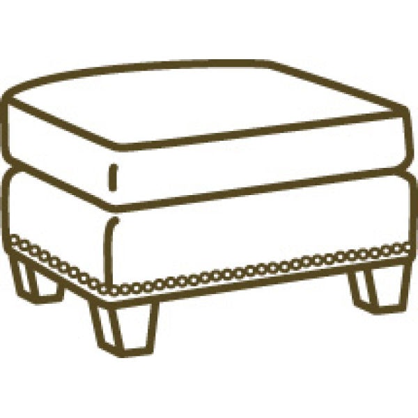 Lee Industries Leather Ottoman L3423-00