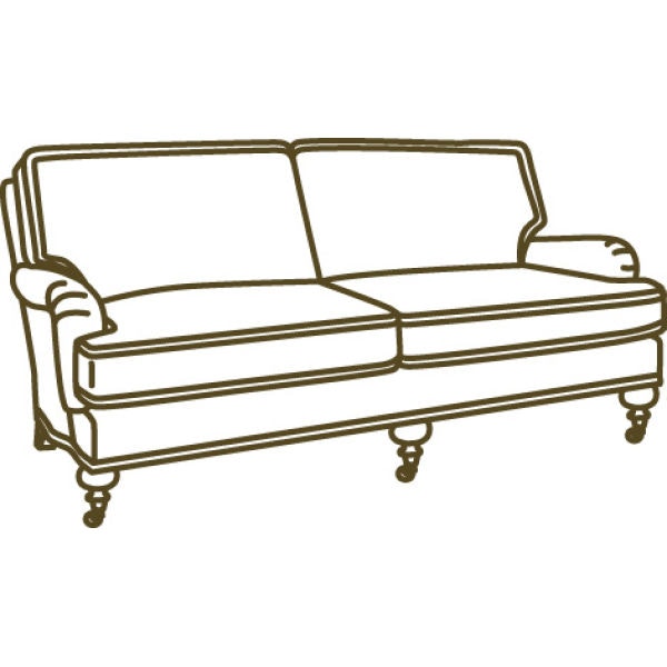 Lee Industries Leather Two Cushion Sofa L3452-32