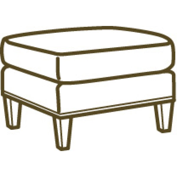 Lee Industries Leather Ottoman L3703-00