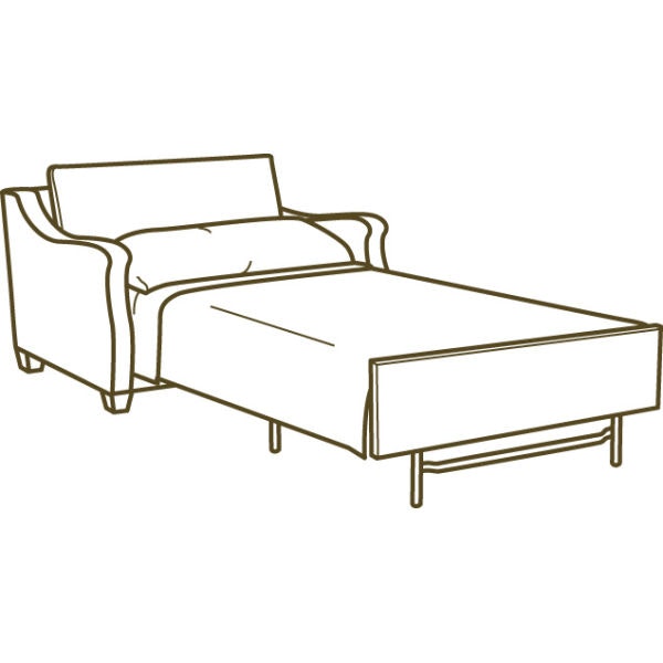 Lee Industries Leather Twin Lee Sleeper L3713-58
