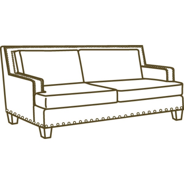 Lee Industries Leather Apartment Sofa L3722-11
