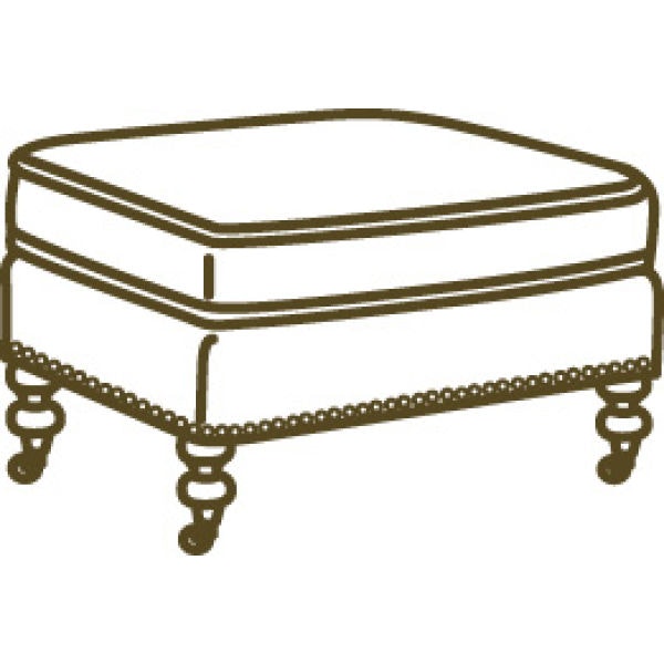 Lee Industries Leather Ottoman L3895-00