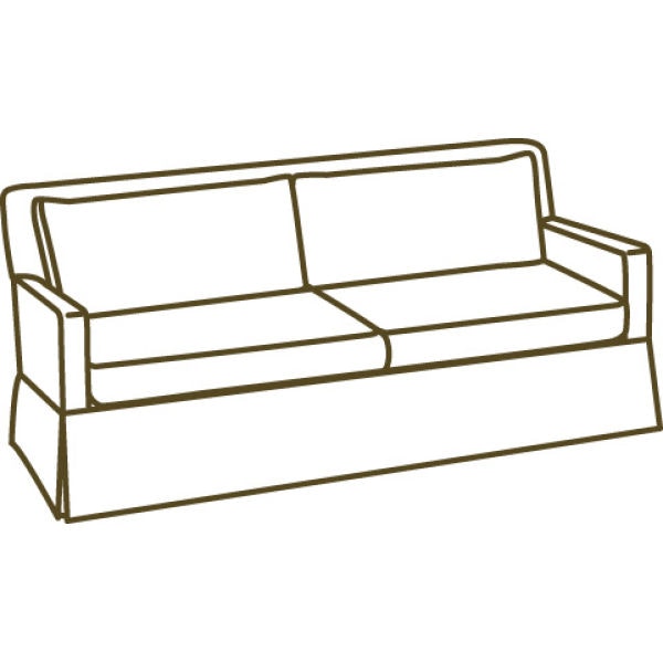 Lee Industries Leather Two Cushion Sofa L3907-32