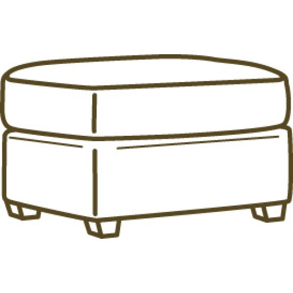 Lee Industries Leather Ottoman L4414-00