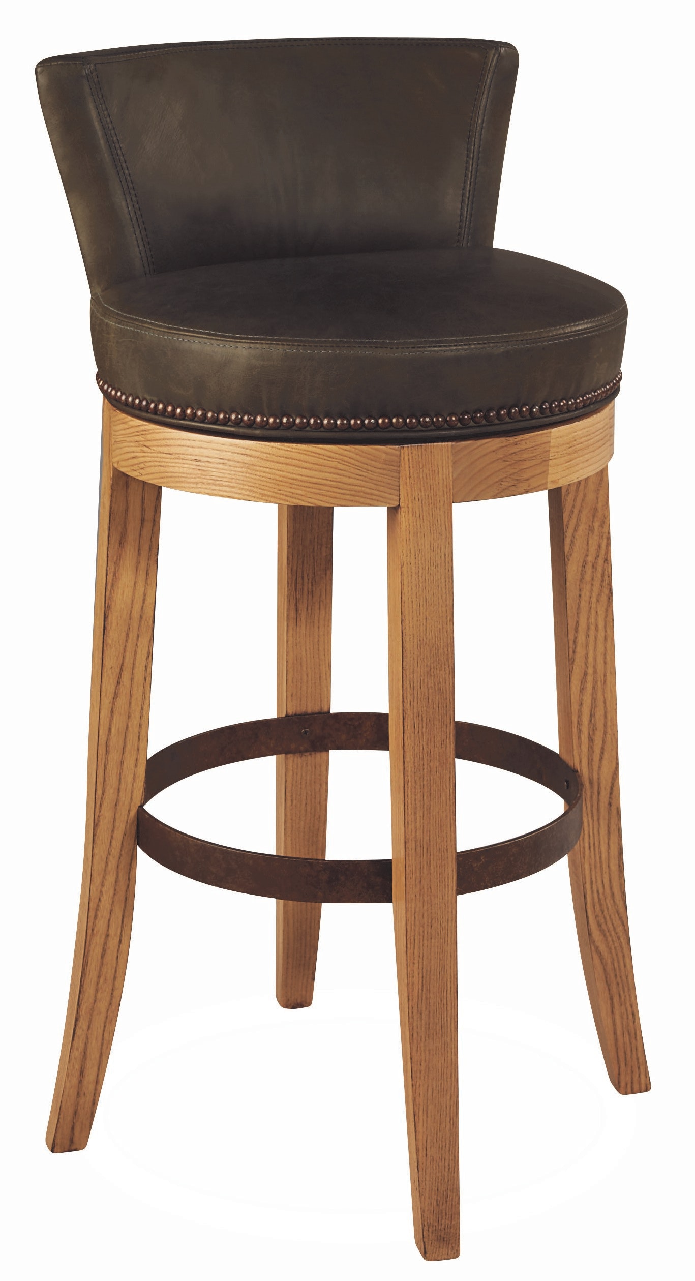 Lee Industries Leather Swivel Bar Stool L5983-52SW
