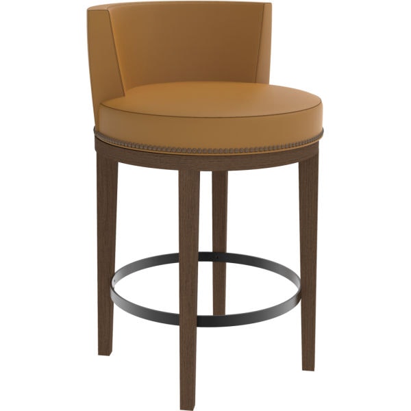 Lee Industries Leather Swivel Counter Stool L5993-51SW