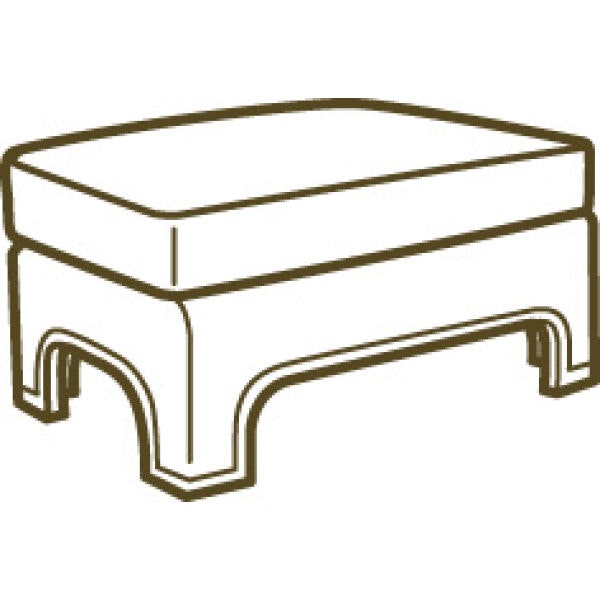 Lee Industries Leather Ottoman L7063-00