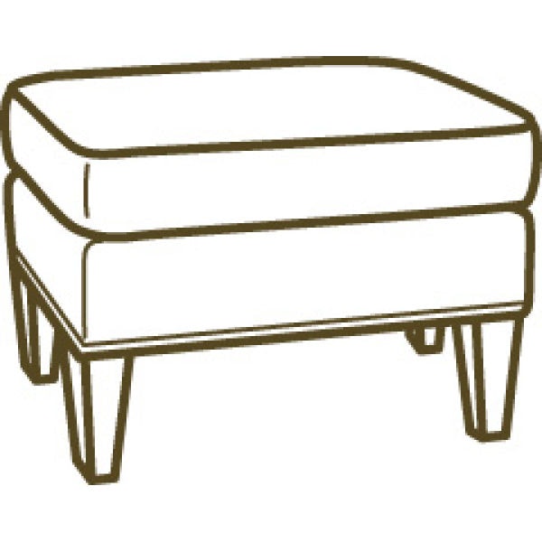 Lee Industries Leather Ottoman L7733-00