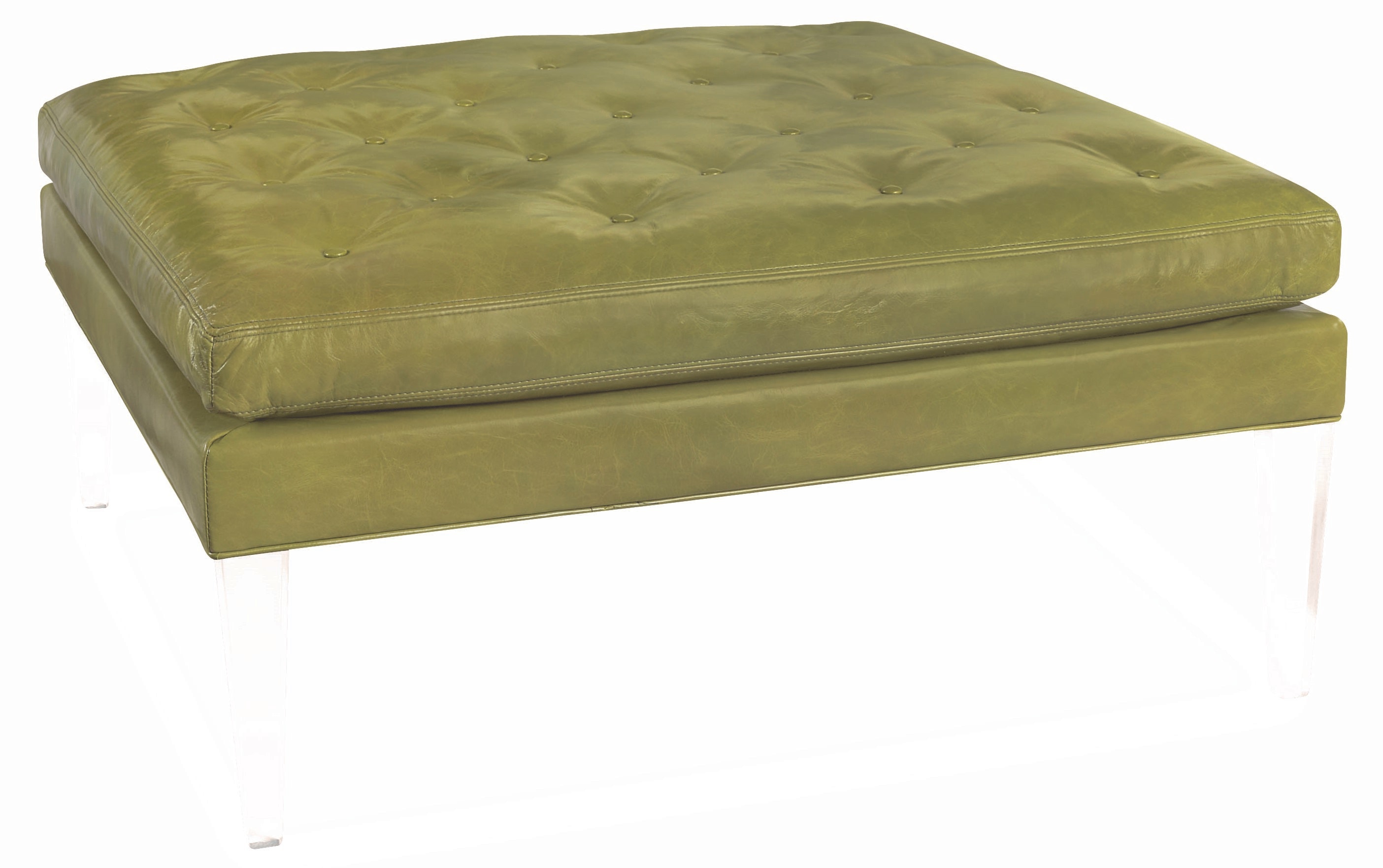 Lee Industries Leather Cocktail Ottoman L9139-90