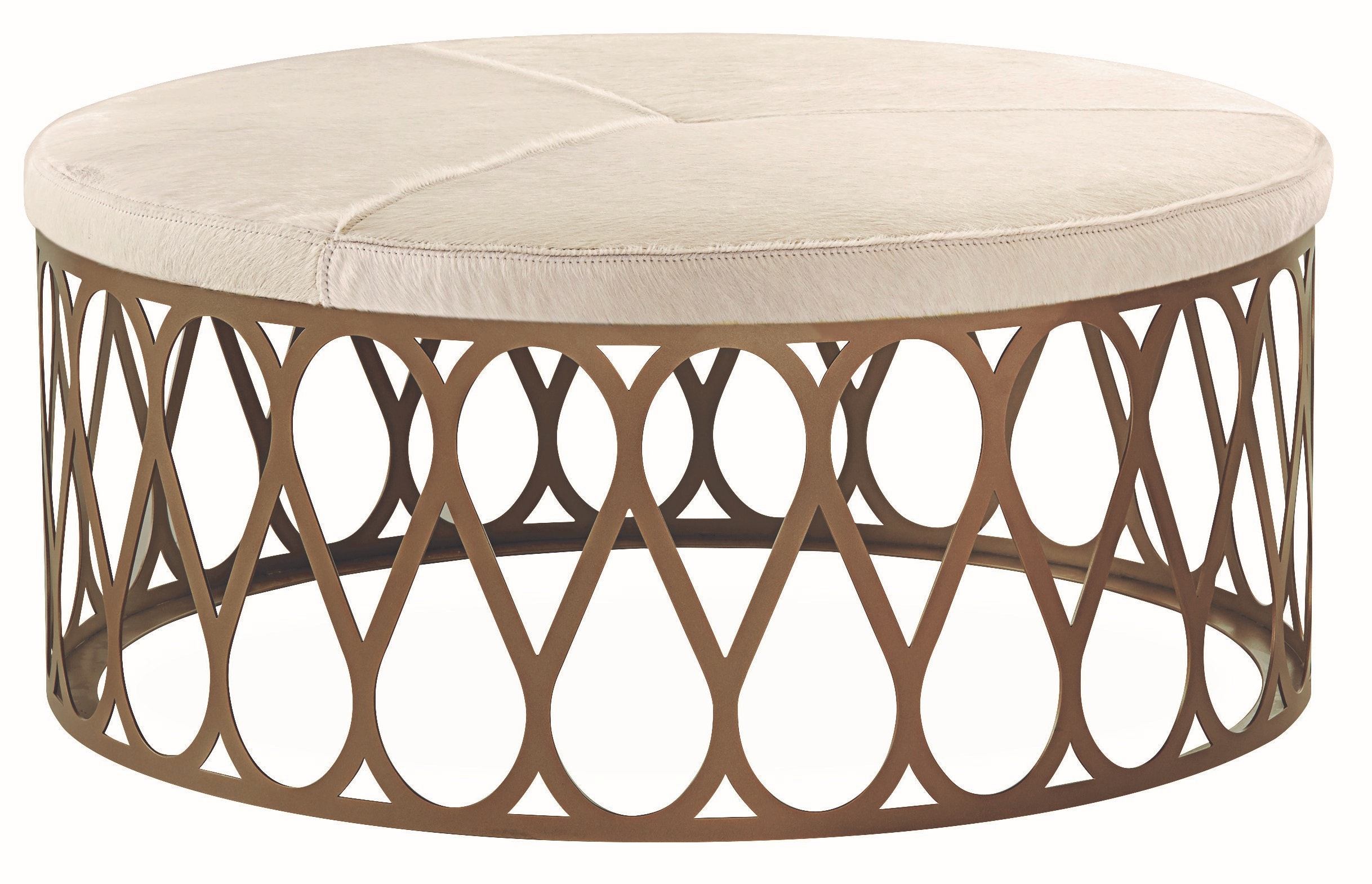 Lee Industries Leather Cocktail Ottoman L9189-90