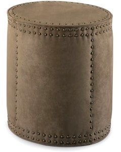 Lee Industries Leather Drum Ottoman L9203-10