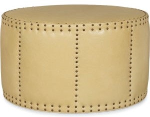 Lee Industries Leather Drum Ottoman L9203-90