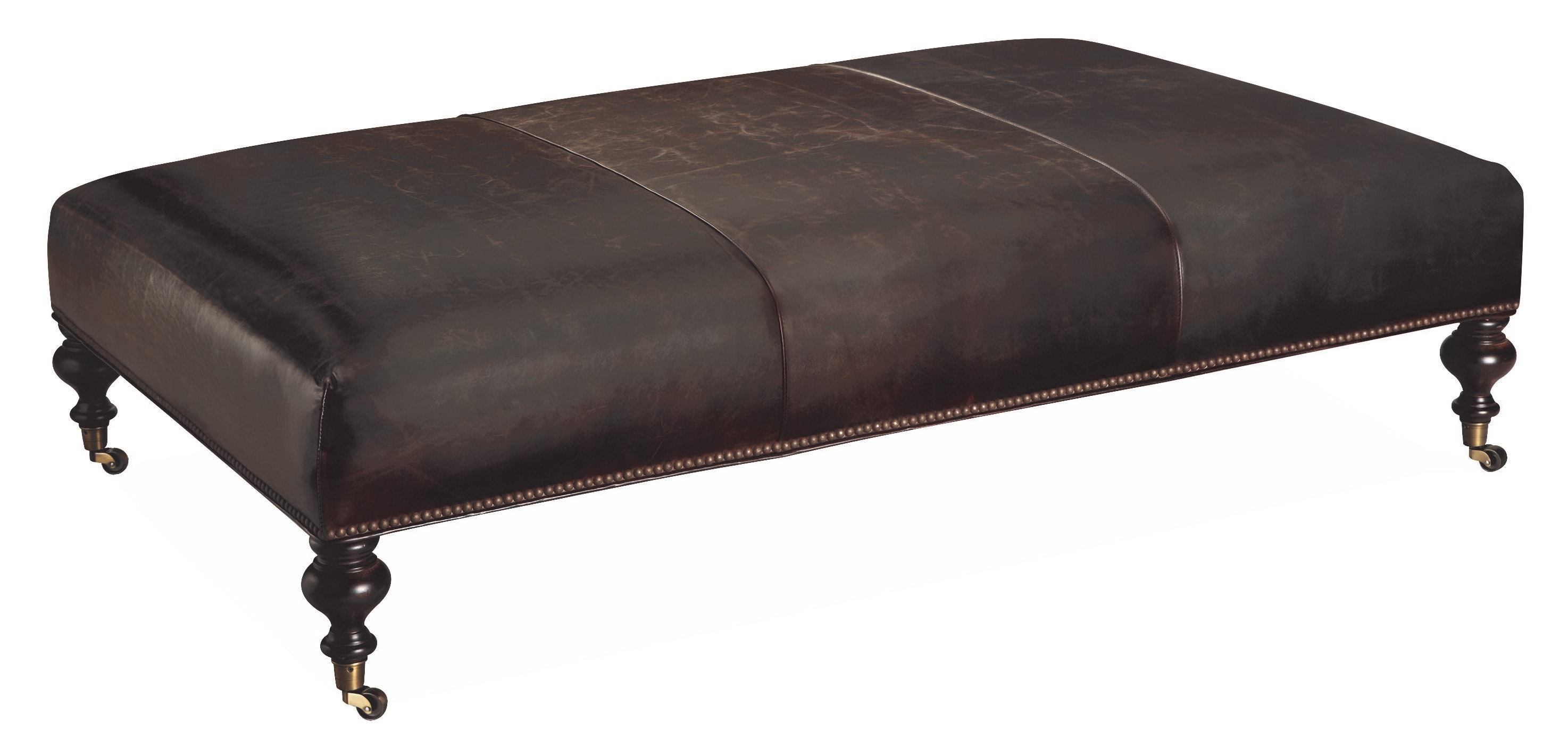 Lee Industries Leather Cocktail Ottoman L9562-90