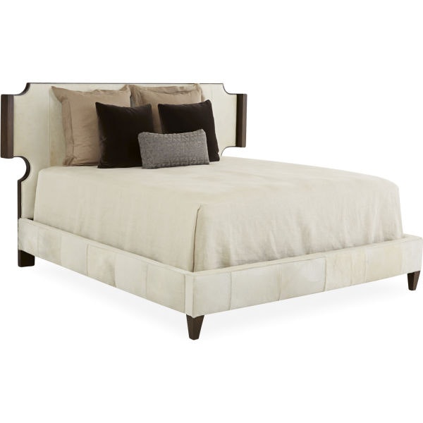 Lee Industries Leather Queen Headboard With Rails L98-50H