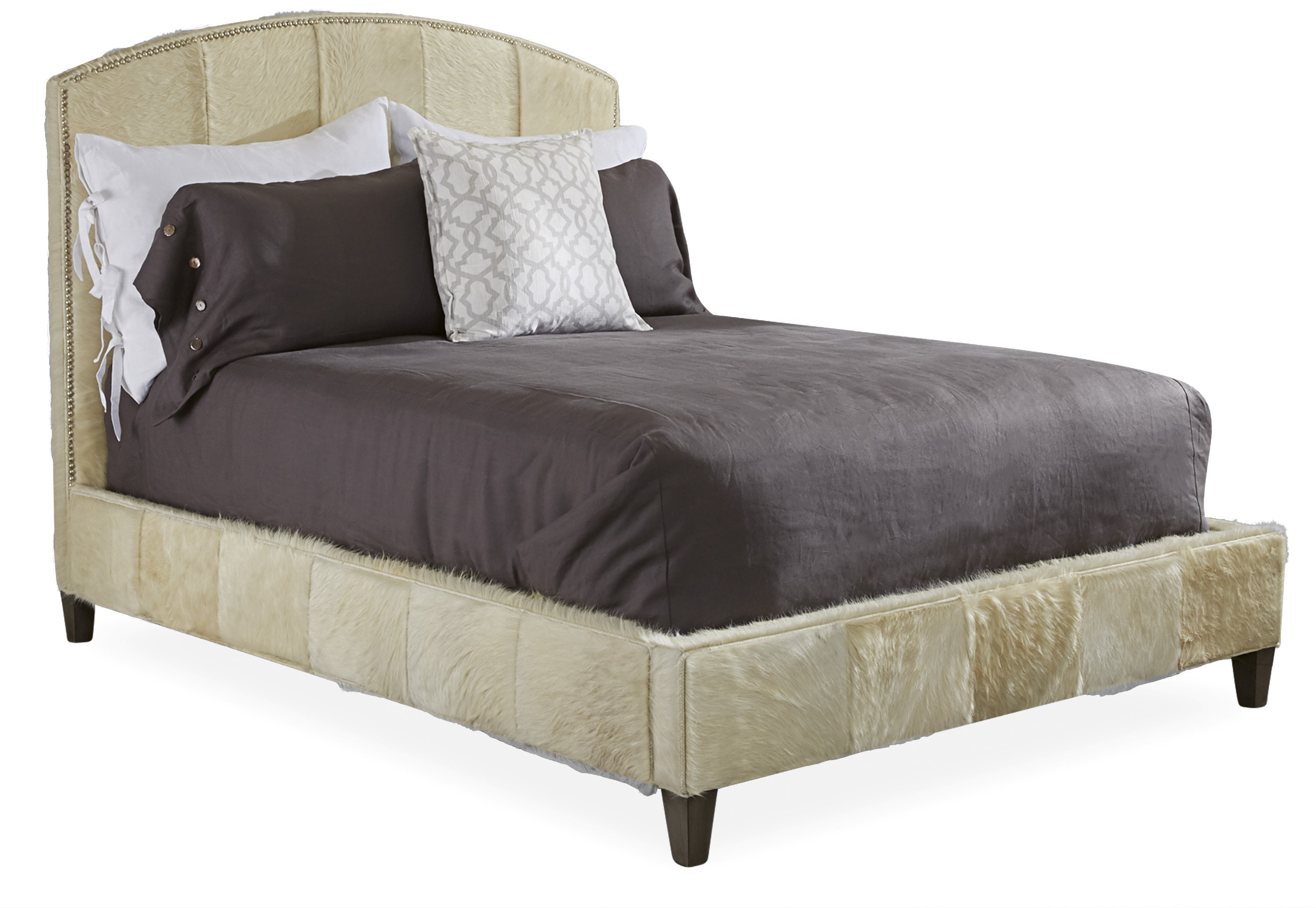 Lee Industries Leather Arch Headboard With Rails - Queen LA2-50MP6T