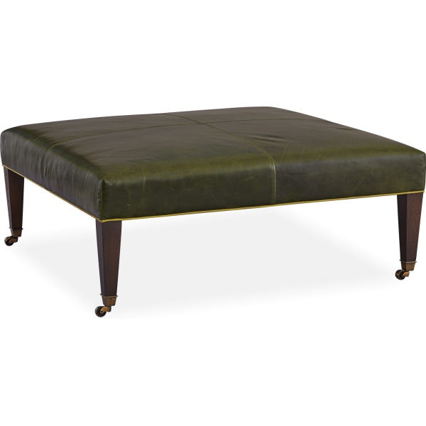 Lee Industries Leather Cocktail Ottoman LNTAPC4242