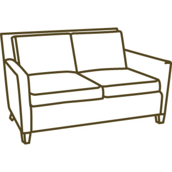 Lee Industries Leather Slipcovered Loveseat LS1296-02