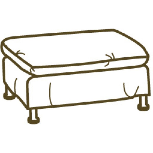 Lee Industries Outdoor Slipcovered Ottoman US102-00