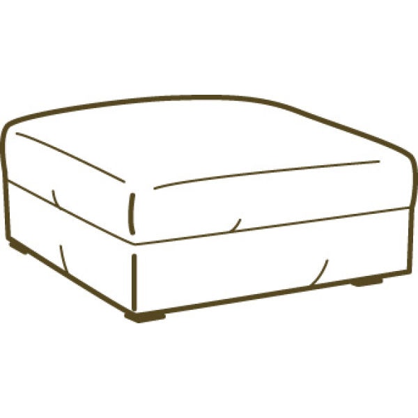 Lee Industries Outdoor Slipcovered Ottoman US127-00