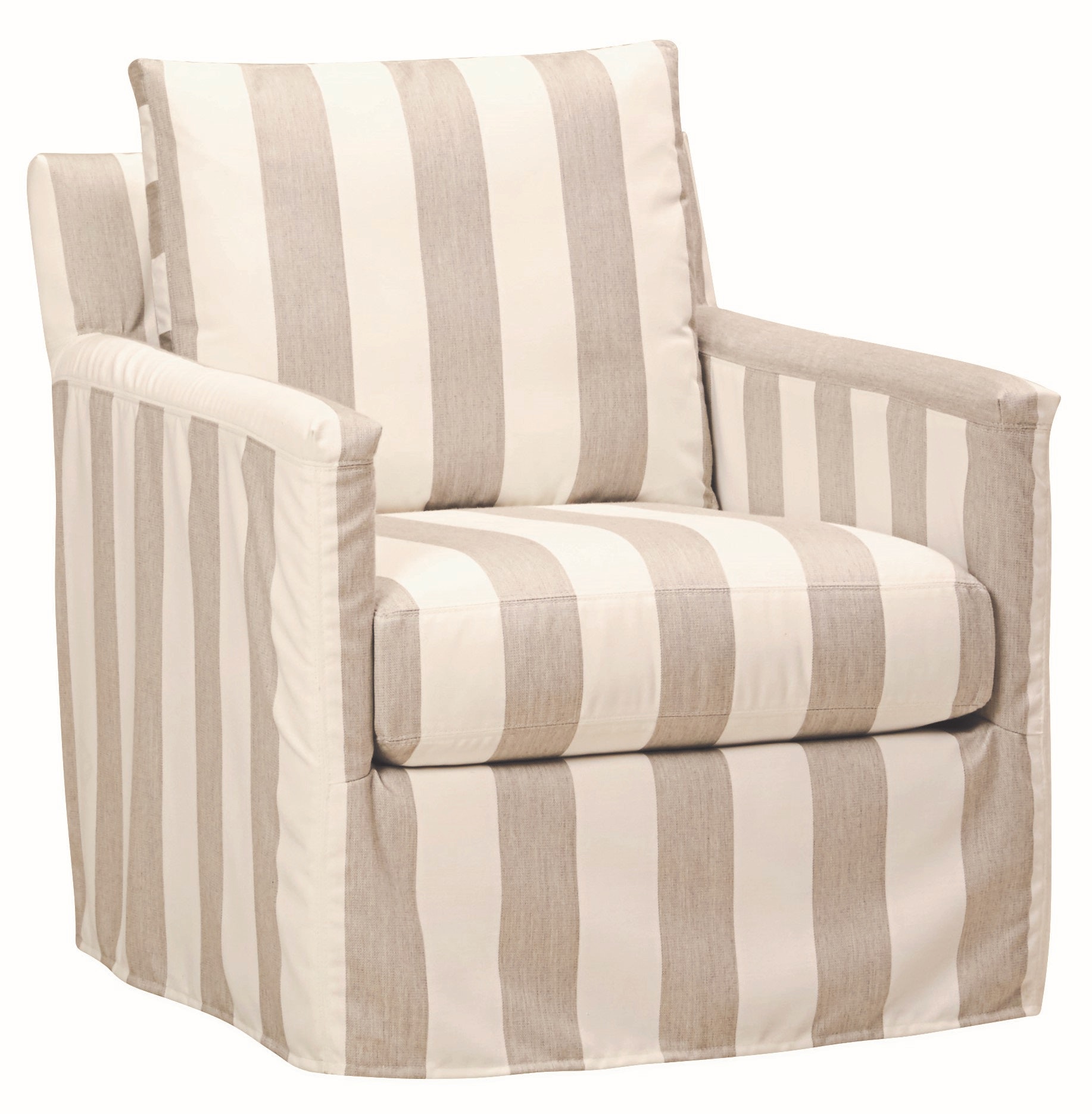 Lee Industries Seaside Outdoor Slipcovered Swivel Chair US135-01SW