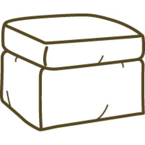 Lee Industries Outdoor Slipcovered Ottoman US137-00