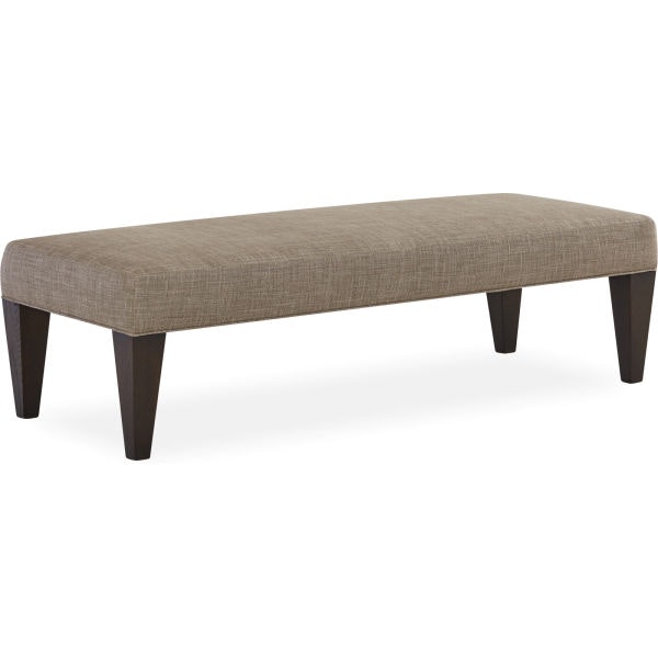Lee Industries Leather Wide Tapered Leg Bench Ottoman LWTAP6024