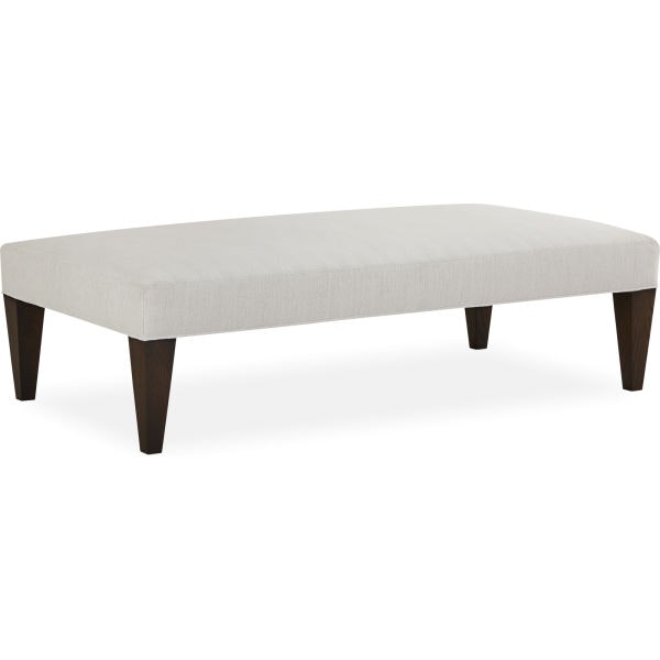 Lee Industries Leather Wide Tapered Leg Bench Ottoman LWTAP6232