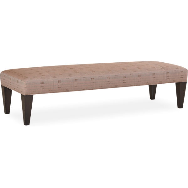 Lee Industries Leather Wide Tapered Leg Bench Ottoman LWTAP7224