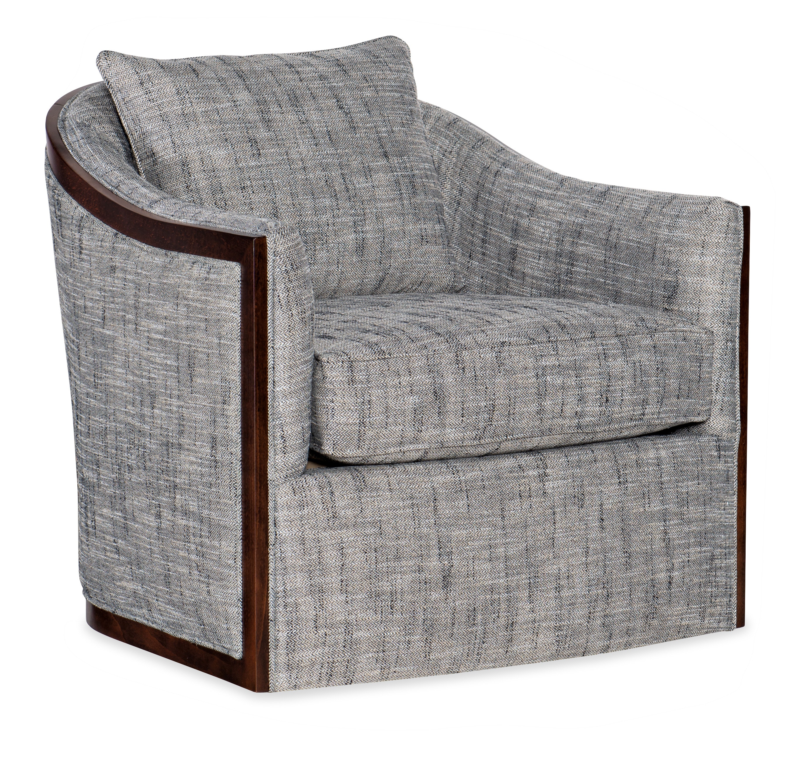 Sam Moore Coco Exposed Wood Swivel Chair 4120