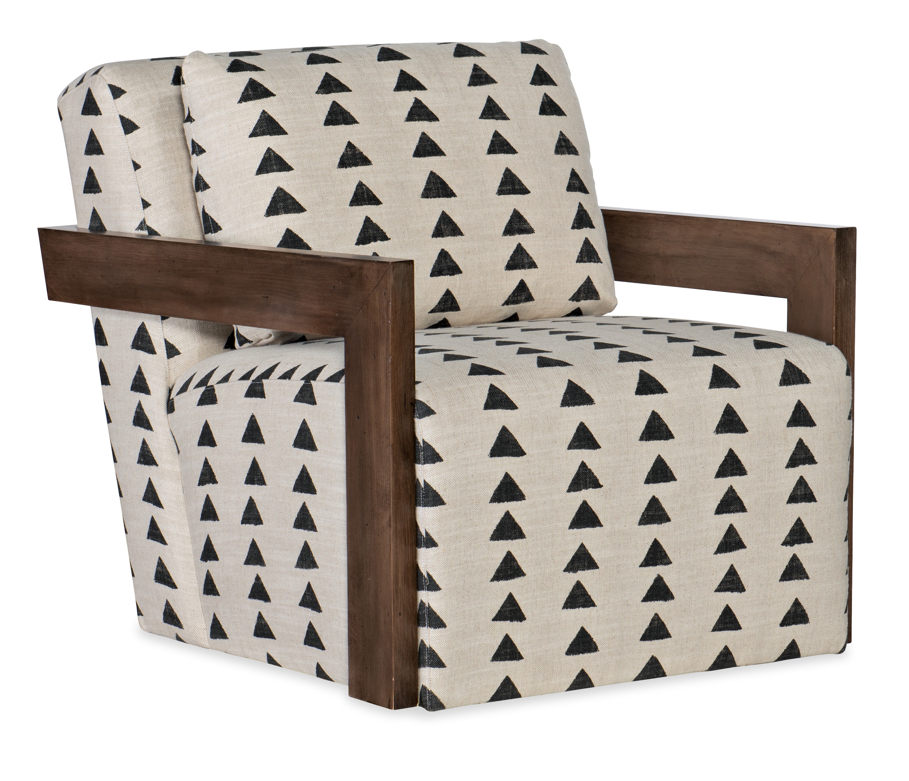 Sam Moore Cabell Exposed Wood Swivel Chair 4141